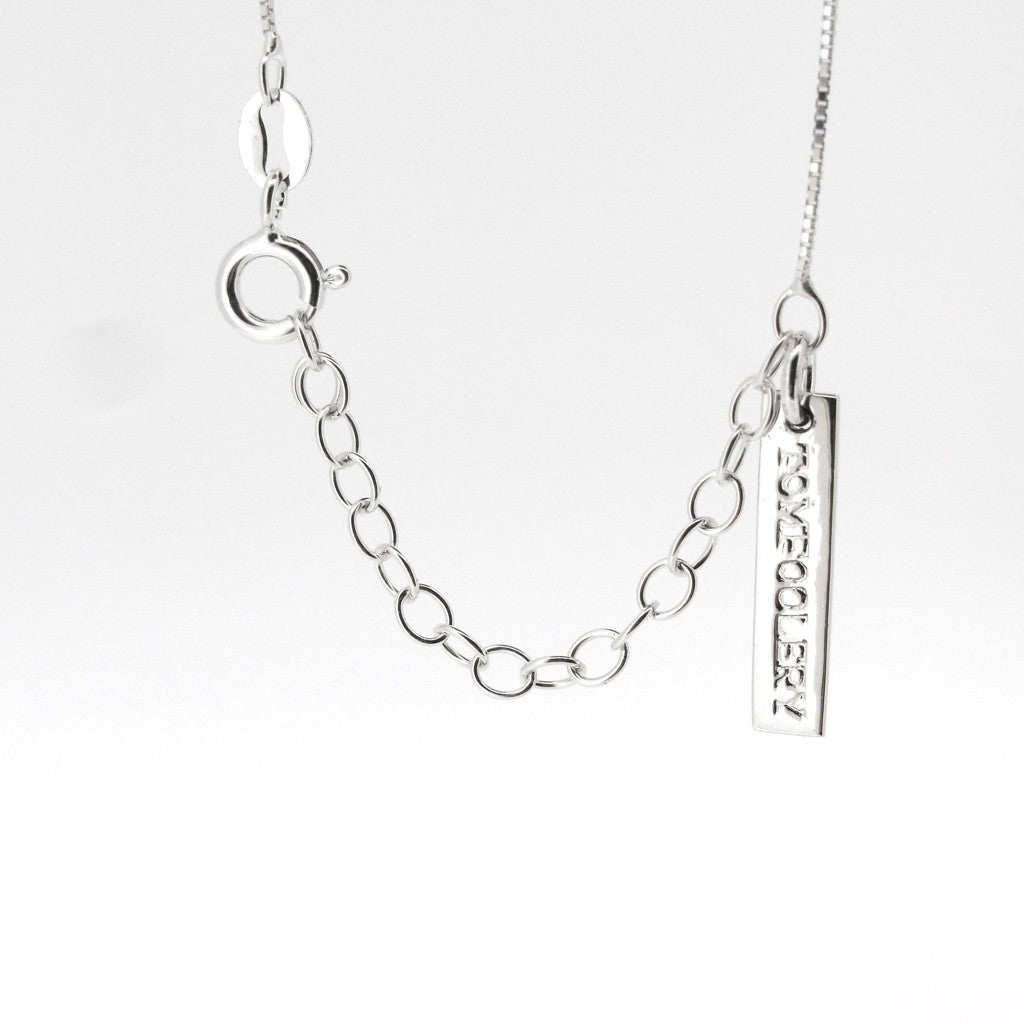 Rose Quarts pencil crystal, sterling silver pendant on adjustable sterling silver chain