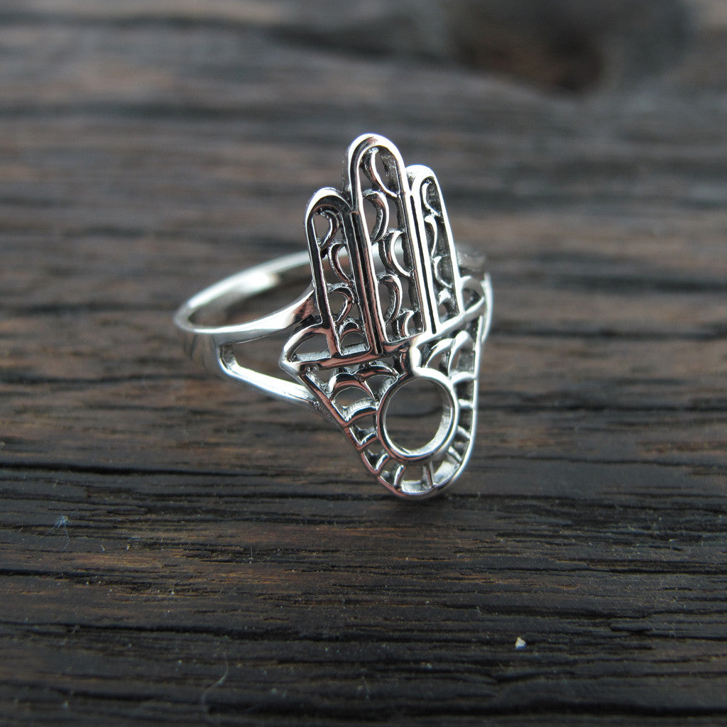 Fatima hand sterling silver 925 ring