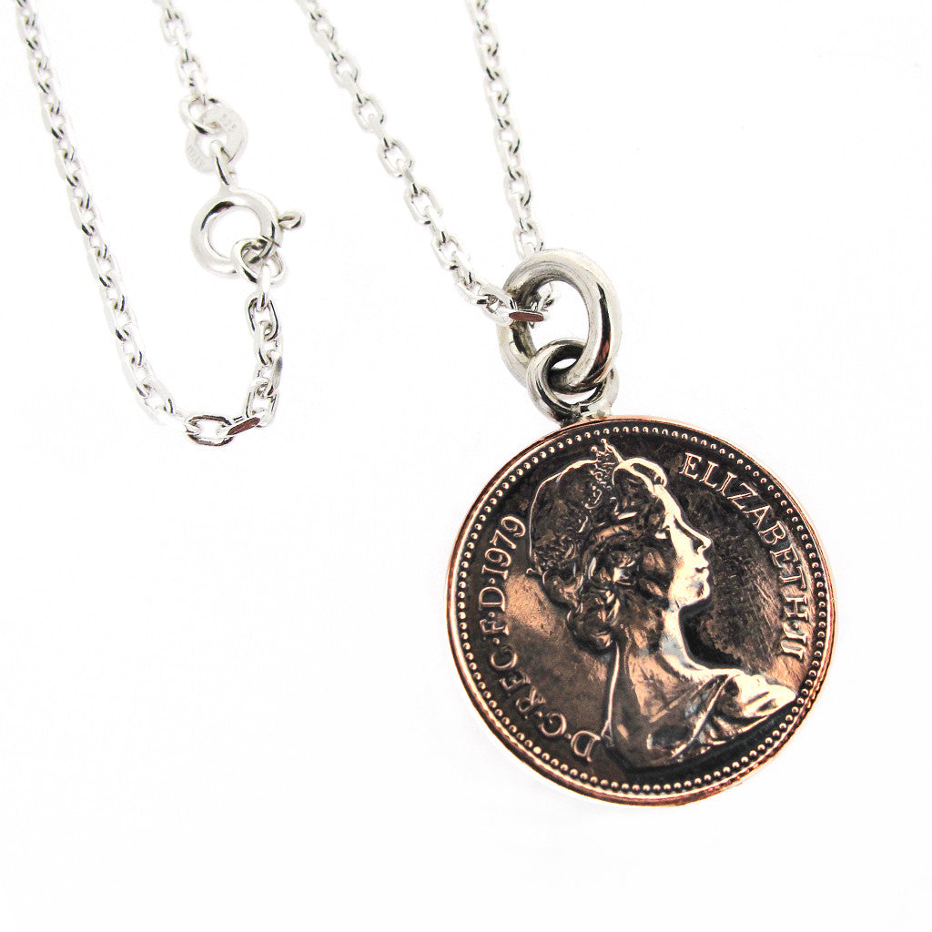 Original Penny sterling silver necklace