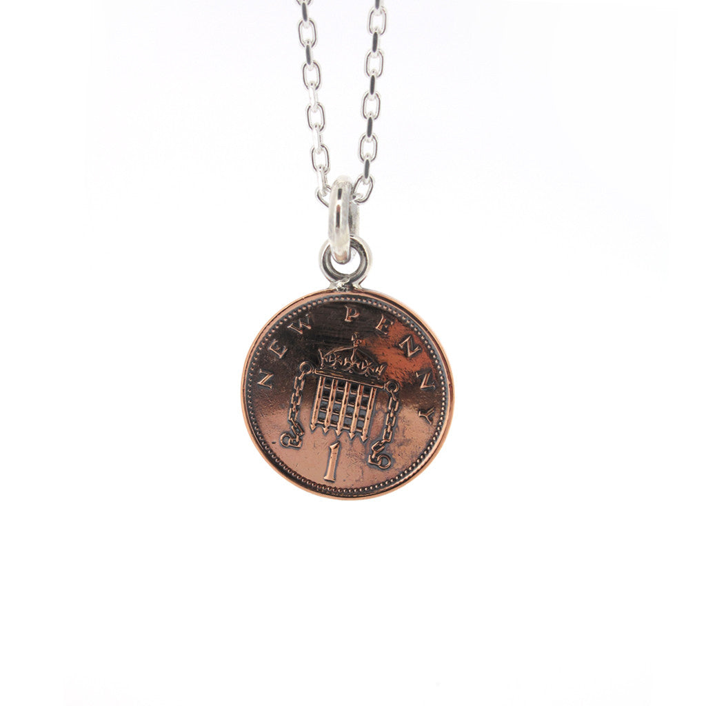 Original Penny sterling silver necklace