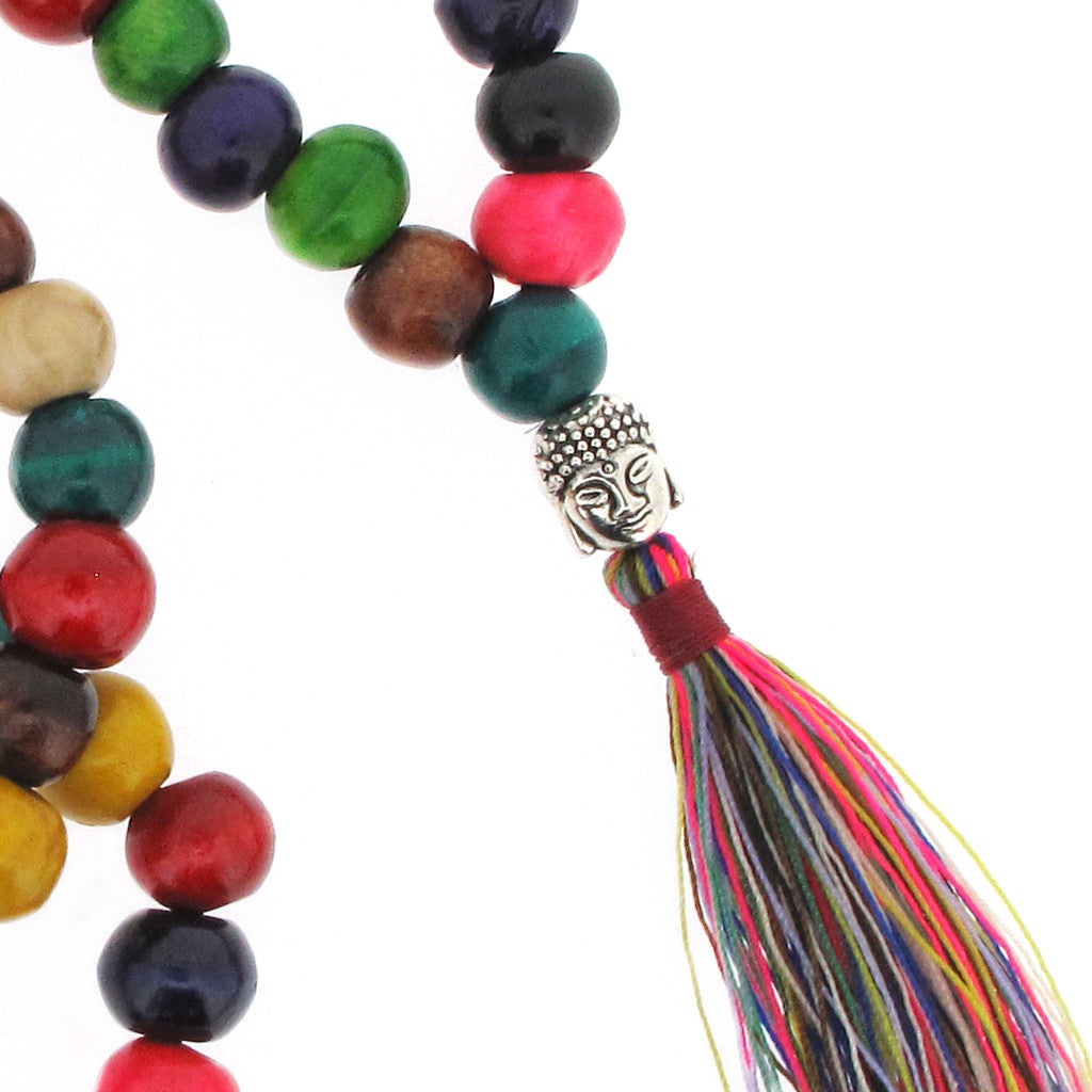 Pride and Budha bead necklace