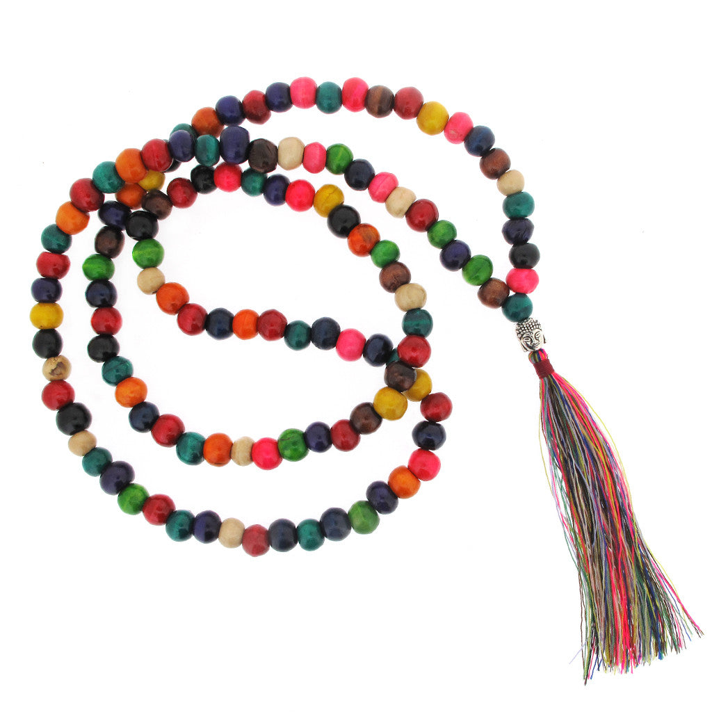 Pride and Budha bead necklace