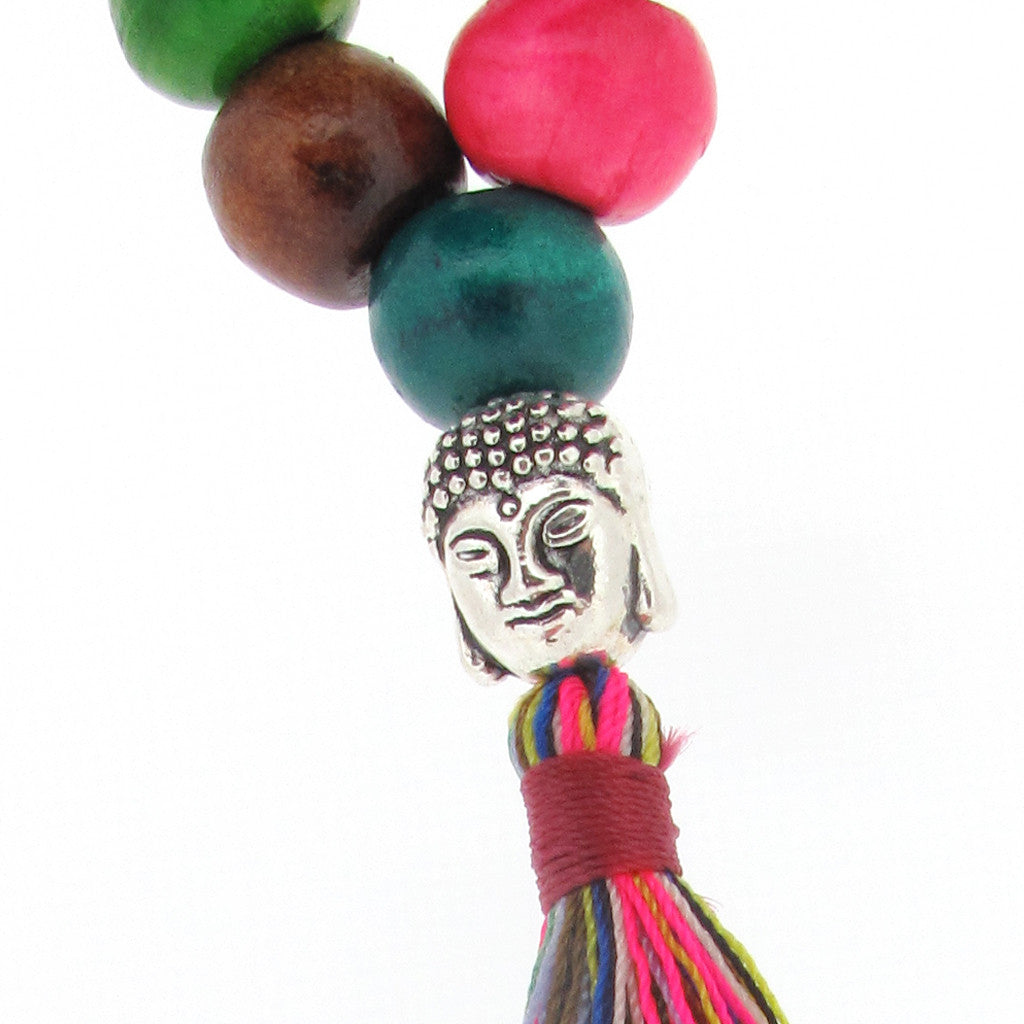 Pride and Budha bead necklace