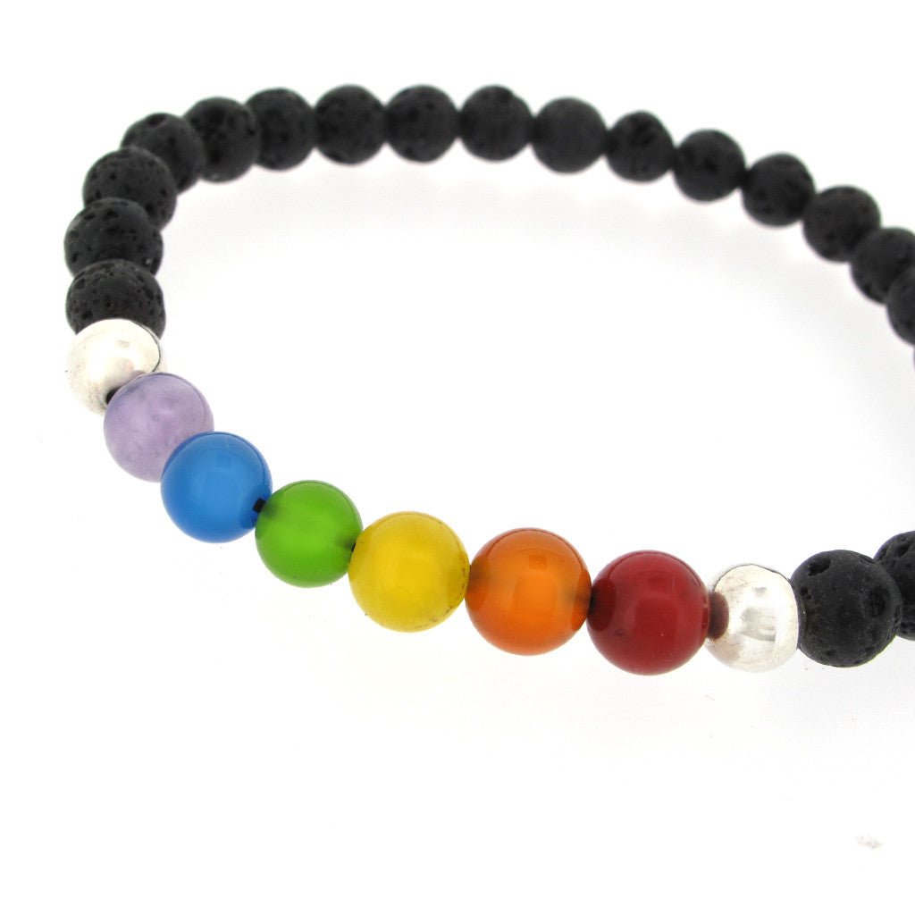 Pride Lava bead bracelat