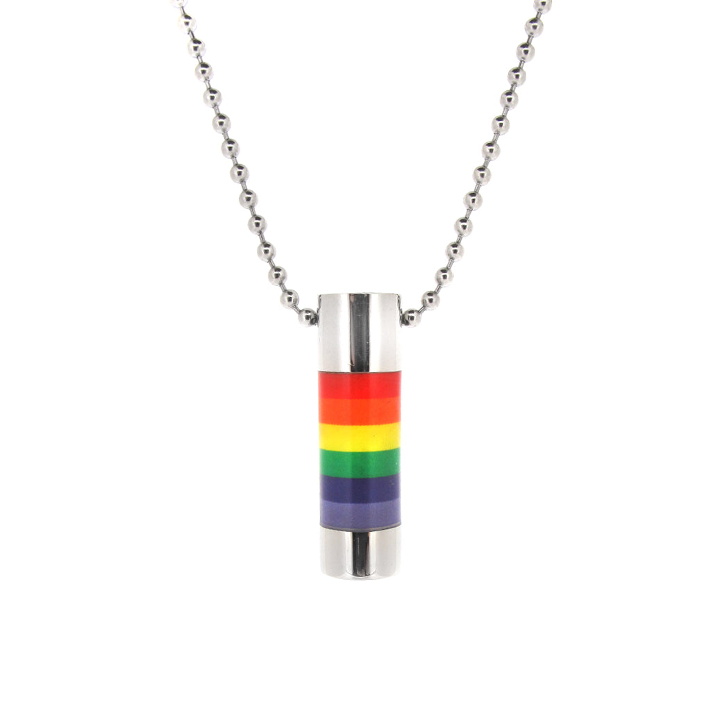 Stainless Steel rainbow rod on Steel ball chain