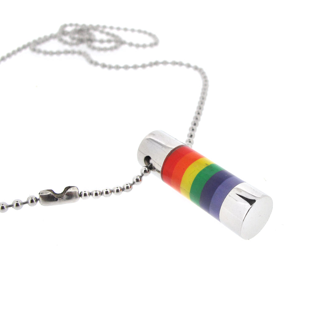 Stainless Steel rainbow rod on Steel ball chain