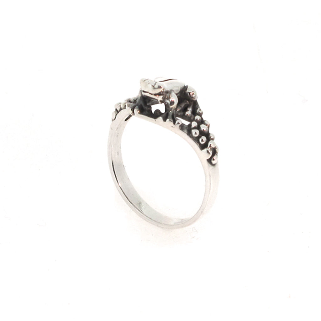 Frog Prince sterling silver ring